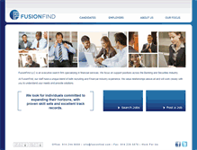 Tablet Screenshot of fusionfind.com